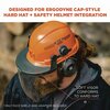 Ergodyne Skullerz 8994 Anti-Scratch/Anti-Fog Hard Hat Face Shield, Cap-Style/Safety Helmet Adapter, Clear Lens 60243